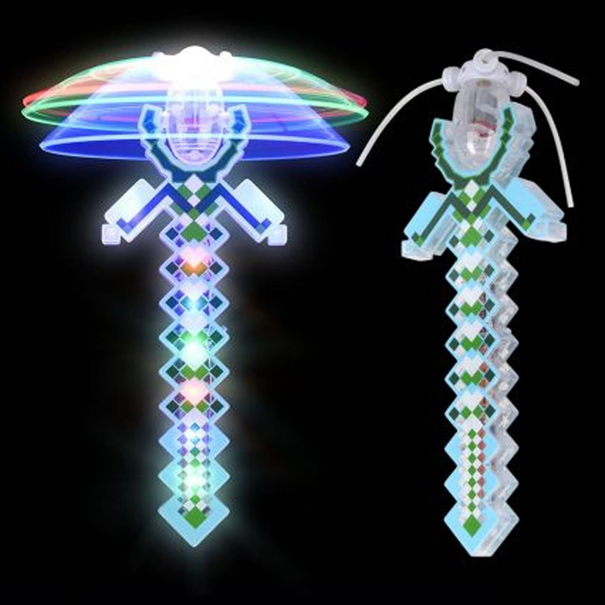 Light Up Pixel Spinner Wand