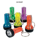 Neon Large Beam Flashlight Keychains