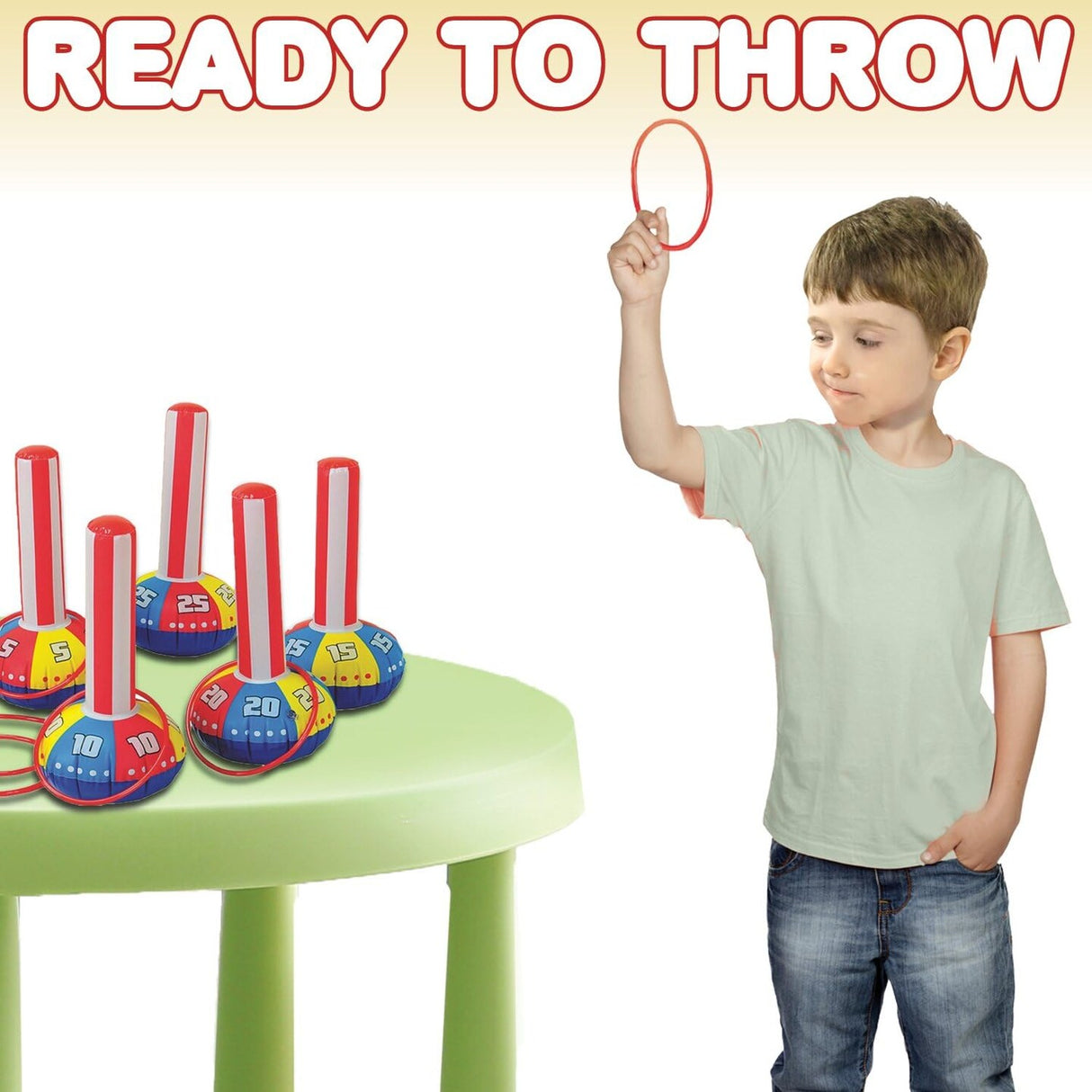 Inflatable Ring Toss Set