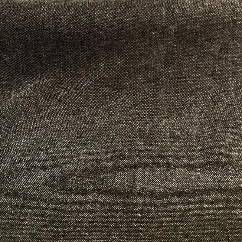 Luxury Sephora Chenille Upholstery Fabric - Dark Brown, Solid, 54" Width (1 Yard)