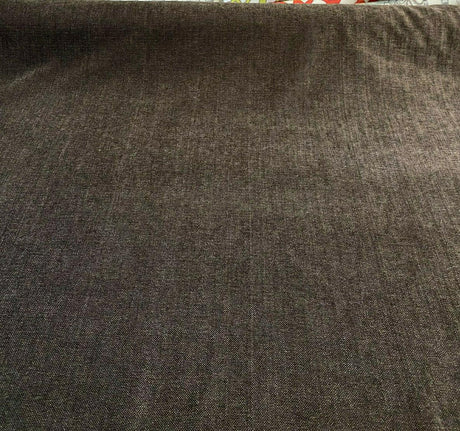 Luxury Sephora Chenille Upholstery Fabric - Dark Brown, Solid, 54" Width (1 Yard)