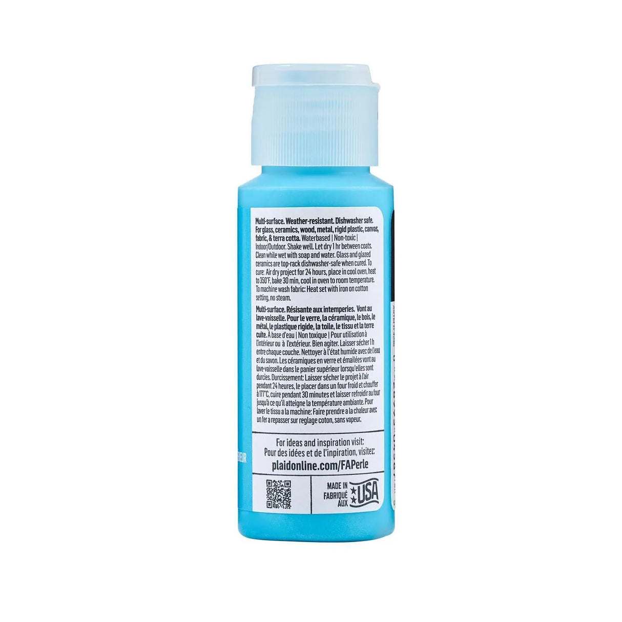 FolkArt Perle Acrylic Paint - Cashmere Blue (2 oz Bottle)