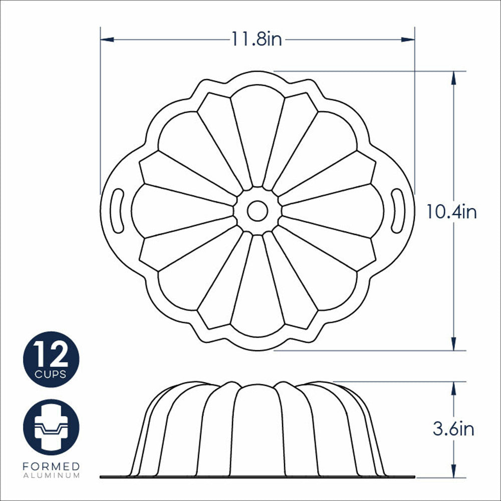 Nordicware Anniversary Bundt Pan 50342, 12 cup