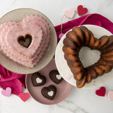 Nordicware Elegant Aluminum Heart 10 Cup Bundt Cake Pan