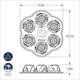 Nordic Ware Rosebud Cake Pan, 6 Cavities