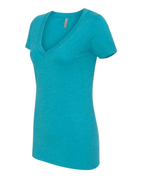 Women’s CVC Deep V-Neck T-Shirt