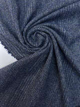 Italian Melange Striped Wool Fabric