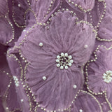 Beaded 3D Floral Lace Fabric 52" Wide