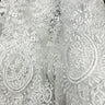 Corded Bridal Lace Fabric 100% Polyester Net Mesh 48" Wide