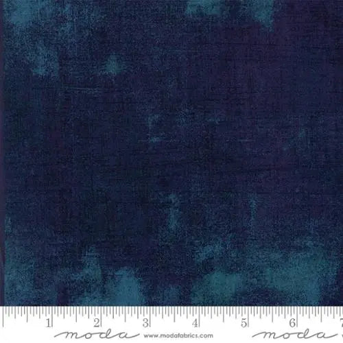 Cotton Grunge Basics Blue Steel Fabric 44/45"