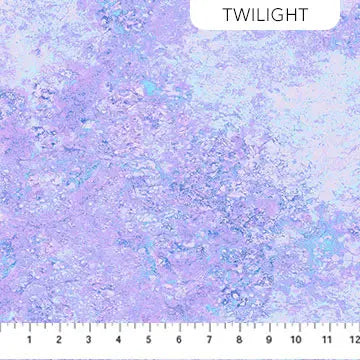 Cotton Fabric Blue Pink Twilight 26758-47 44/45"