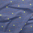 Cotton Quilting Fabric Blue Night Of The Nutcracker Metallic Stripe 44/45"