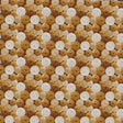 Cotton Print Brown Gold Yarn Balls Fabric 44/45