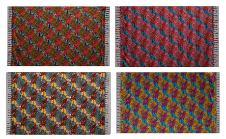Rayon Sarong with Fringes Split Leaf