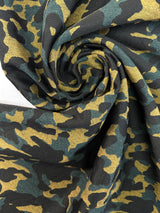 Wool Blend Woven Abstract Beige-Blue