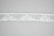 Floral Lace Trim White 1 Inch