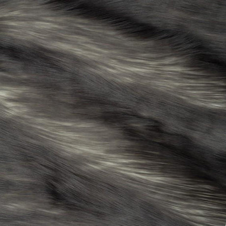 Snow Luxury Two Tone Shaggy Faux Fur Fabric - Acrylic Polyester Faux Fur Fabric, Two Tone Shaggy, 60" Width (1 Yard)