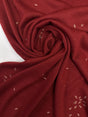 Acrylic Knitted Fabric Printed Red