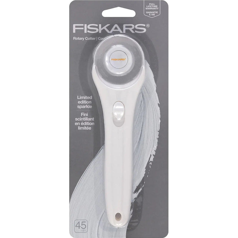45mm Fashion Stick Rotary Cutter White Sparkle