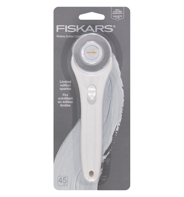 45mm Fashion Stick Rotary Cutter White Sparkle