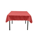 45"X45" Square Poly Poplin Tablecloth Polyester Fabric - Solid Color, 45" X 45" (1 Unit)