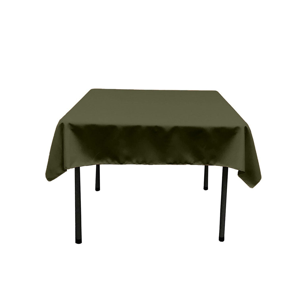 45"X45" Square Poly Poplin Tablecloth Polyester Fabric - Solid Color, 45" X 45" (1 Unit)
