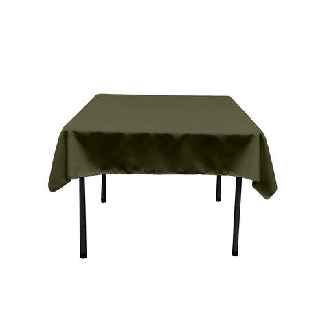 45"X45" Square Poly Poplin Tablecloth Polyester Fabric - Solid Color, 45" X 45" (1 Unit)