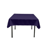 45"X45" Square Poly Poplin Tablecloth Polyester Fabric - Solid Color, 45" X 45" (1 Unit)