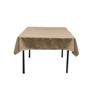 45"X45" Square Poly Poplin Tablecloth Polyester Fabric - Solid Color, 45" X 45" (1 Unit)