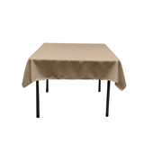 45"X45" Square Poly Poplin Tablecloth Polyester Fabric - Solid Color, 45" X 45" (1 Unit)