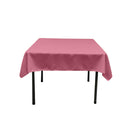 45"X45" Square Poly Poplin Tablecloth Polyester Fabric - Solid Color, 45" X 45" (1 Unit)