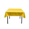 45"X45" Square Poly Poplin Tablecloth Polyester Fabric - Solid Color, 45" X 45" (1 Unit)
