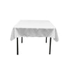 45"X45" Square Poly Poplin Tablecloth Polyester Fabric - Solid Color, 45" X 45" (1 Unit)