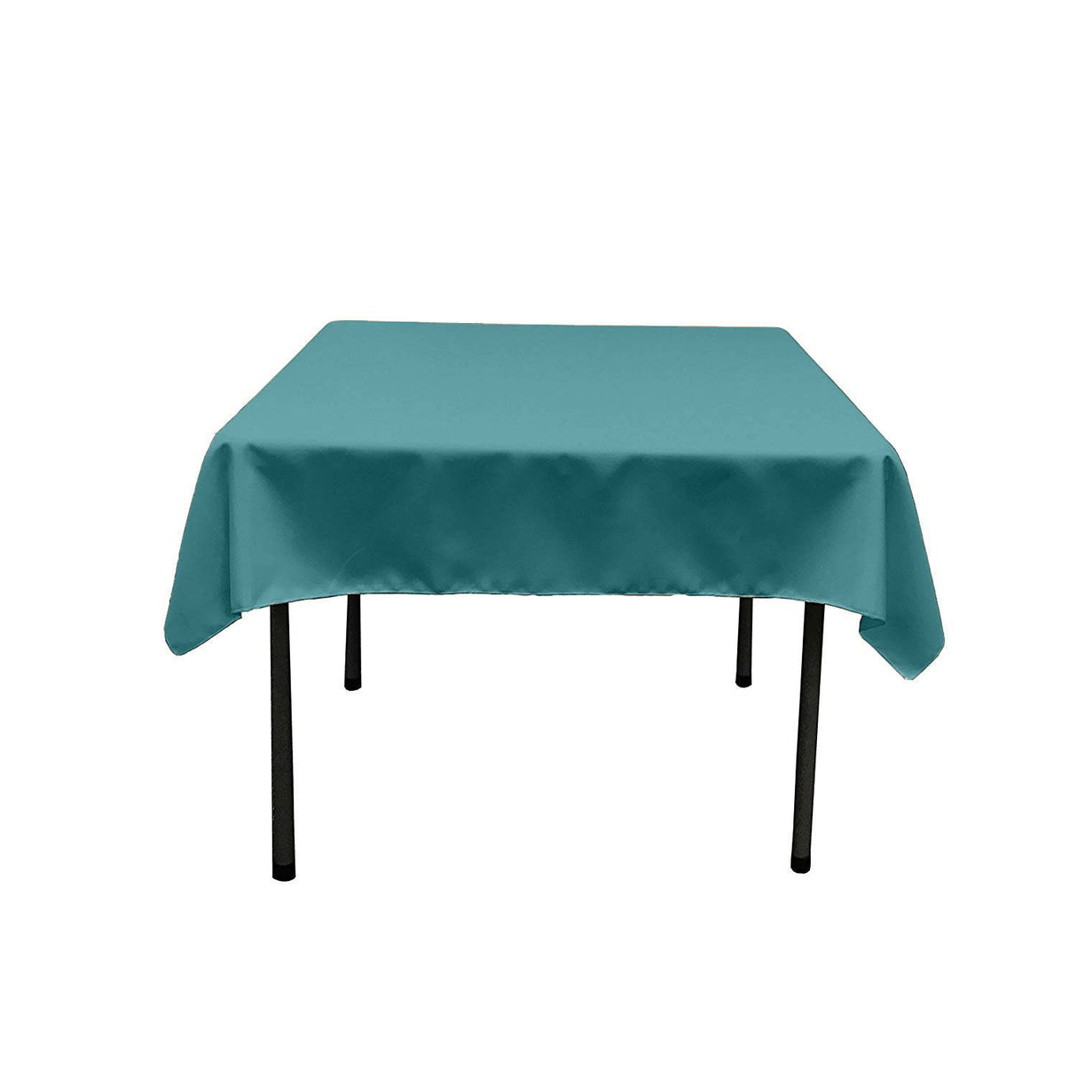45"X45" Square Poly Poplin Tablecloth Polyester Fabric - Solid Color, 45" X 45" (1 Unit)