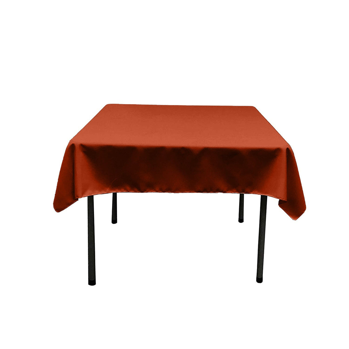 45"X45" Square Poly Poplin Tablecloth Polyester Fabric - Solid Color, 45" X 45" (1 Unit)