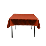 45"X45" Square Poly Poplin Tablecloth Polyester Fabric - Solid Color, 45" X 45" (1 Unit)