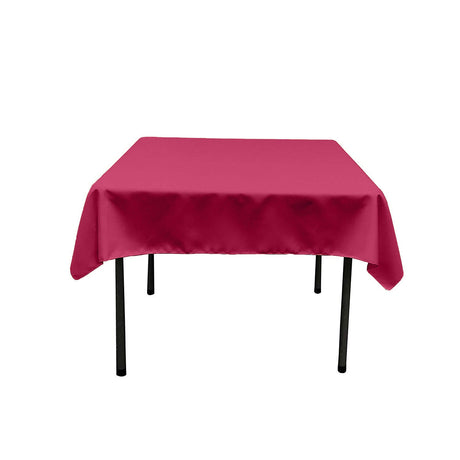 45"X45" Square Poly Poplin Tablecloth Polyester Fabric - Solid Color, 45" X 45" (1 Unit)