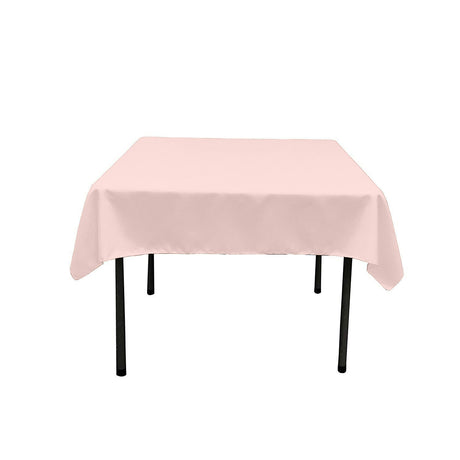 45"X45" Square Poly Poplin Tablecloth Polyester Fabric - Solid Color, 45" X 45" (1 Unit)