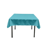 45"X45" Square Poly Poplin Tablecloth Polyester Fabric - Solid Color, 45" X 45" (1 Unit)