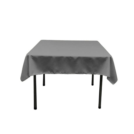 45"X45" Square Poly Poplin Tablecloth Polyester Fabric - Solid Color, 45" X 45" (1 Unit)