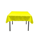 45"X45" Square Poly Poplin Tablecloth Polyester Fabric - Solid Color, 45" X 45" (1 Unit)