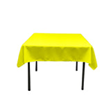 45"X45" Square Poly Poplin Tablecloth Polyester Fabric - Solid Color, 45" X 45" (1 Unit)