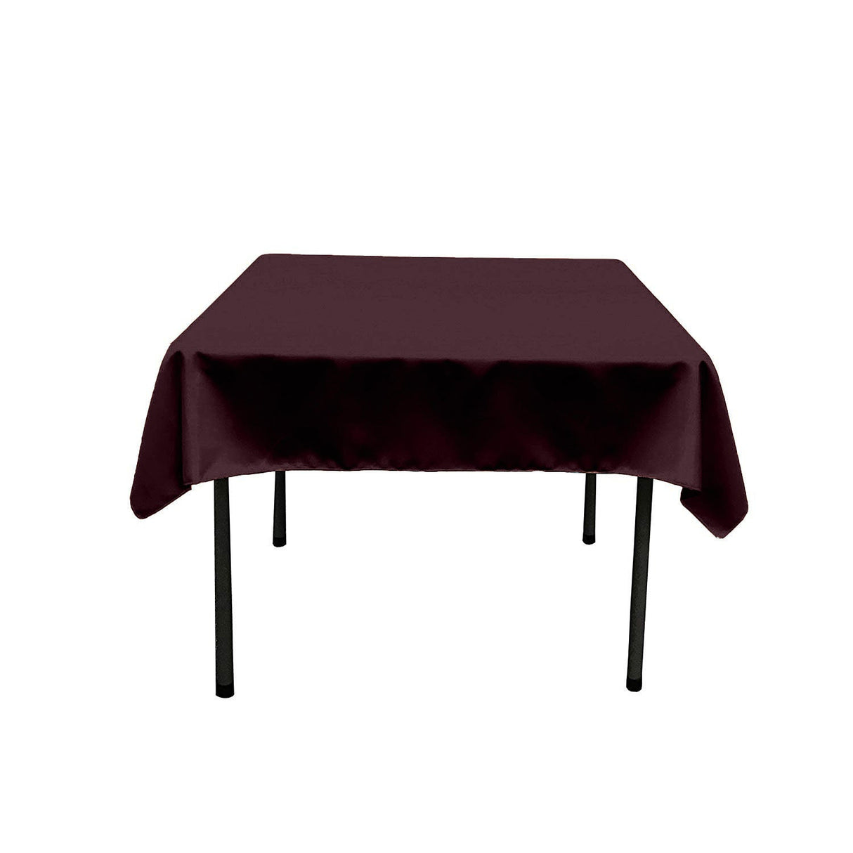 45"X45" Square Poly Poplin Tablecloth Polyester Fabric - Solid Color, 45" X 45" (1 Unit)