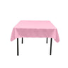 45"X45" Square Poly Poplin Tablecloth Polyester Fabric - Solid Color, 45" X 45" (1 Unit)