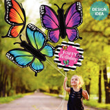 Butterfly Foil Balloon 46 Inch Pink