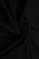 Techno Solid Stretch Knit Fabric Black
