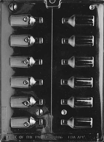3D Liquor Bottles Chocolate Mold - LPAO051