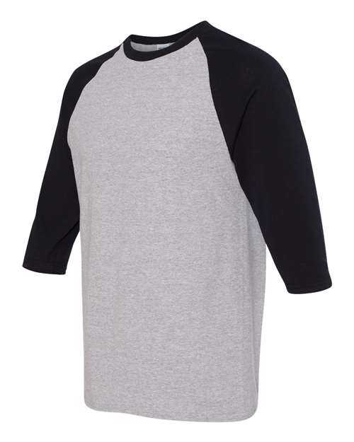 Heavy Cotton™ Raglan Three-Quarter Sleeve T-Shirt