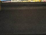 Crypton Chenille London Coal Black Upholstery Fabric - Basket Weave, 54" Width (1 Yard)