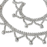 Silver Tiara Rhinestone Chain 7/8 '' X 3 yd - 1 / ROLL